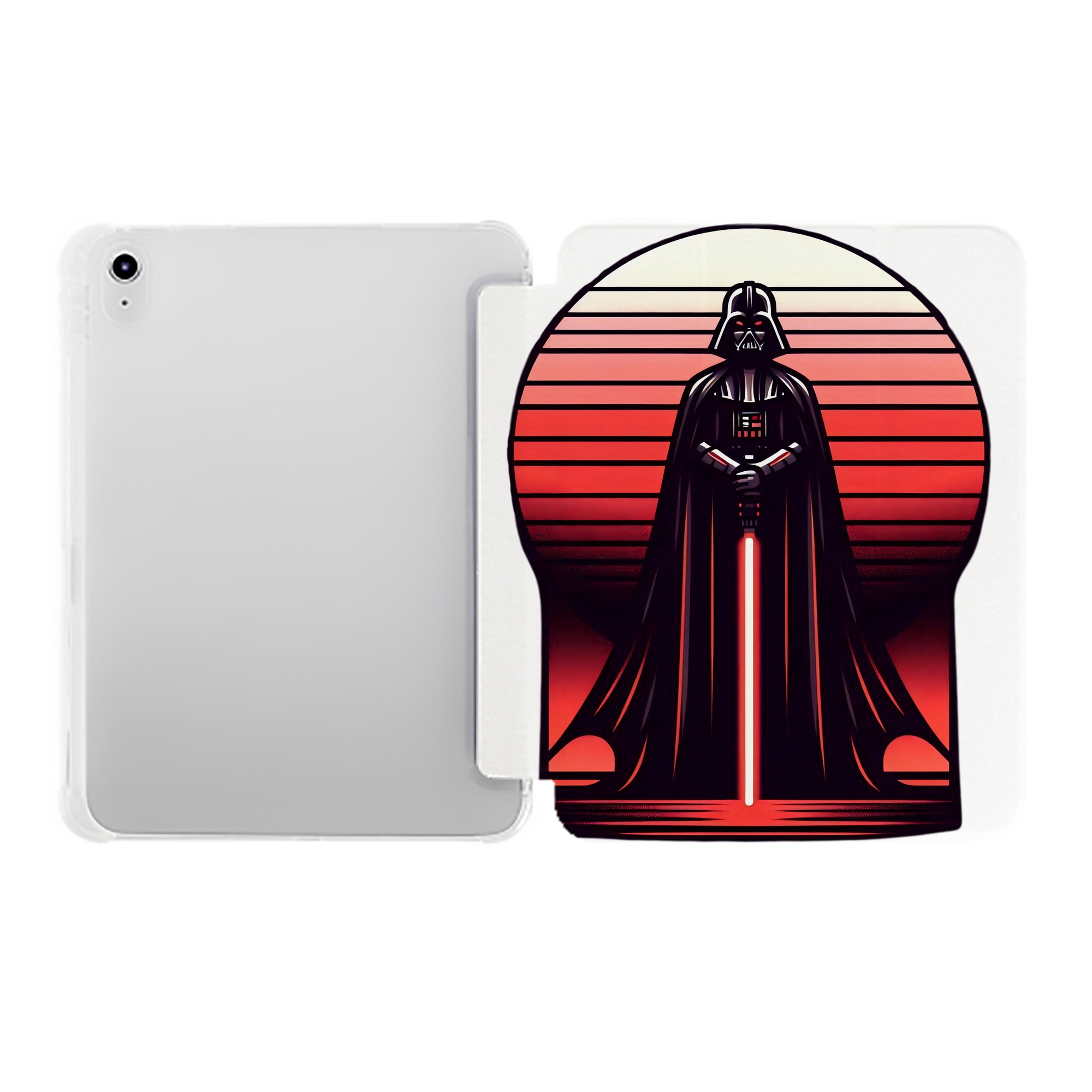 （画像用） スター・ウォーズ Star Wars IPad ケース ペン収納付き 三つ折りスタンド PUレザー×シリコン 対応機種9.5/10.5/10.9インチ